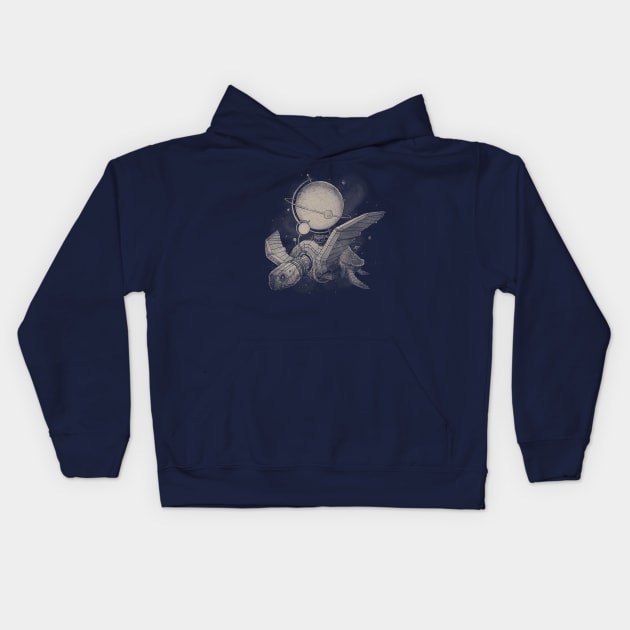 Globe Transporter Kids Hoodie by Demented